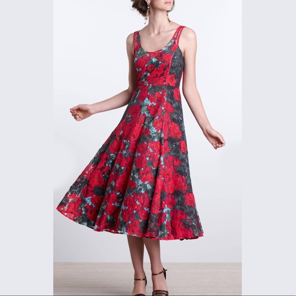 NEW Anthropologie Tracy Reese Noisette Lace Dress size 0 - Picture 4 of 11